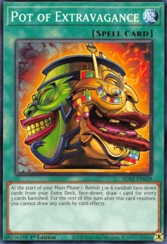 Yu-Gi-Oh!-Einzelkarte Topf der Extravaganz